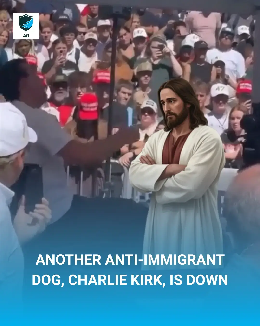 Another Anti-Immigrant DOG, Charlie Kirk, is DOWN