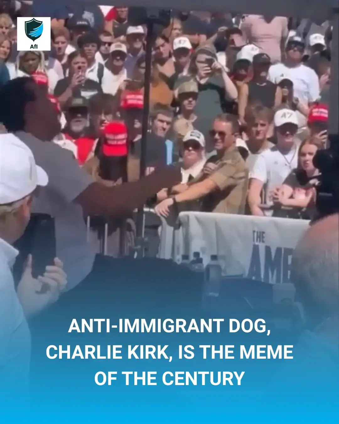 Anti-Immigrant DOG, Charlie Kirk, is the Meme of the Century