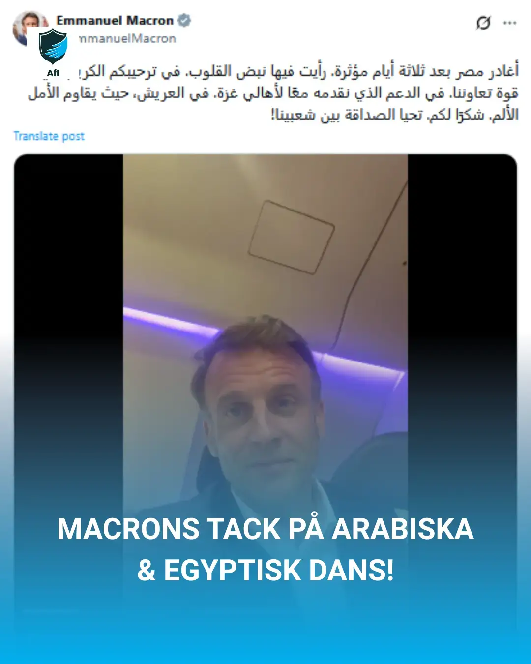 Macron’s Arabic Thanks & Egyptian Dance!